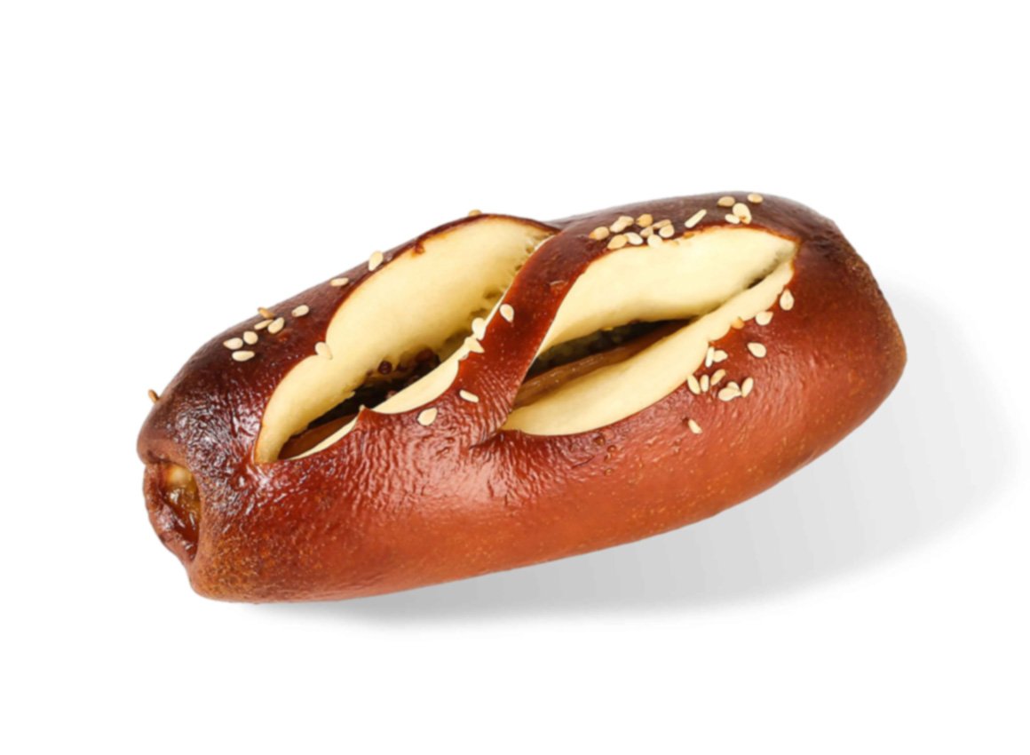 Mustard-Sausage-Pretzel